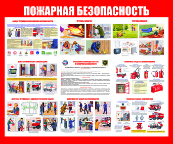 С12 Стенд пожарная безопасность (1200х1000 мм, пластик ПВХ 3мм, Прямая печать на пластик) - Стенды - Стенды по пожарной безопасности - Магазин охраны труда ohranatruda-shop.ru